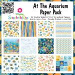 Scrapbooksrus AT THE AQUARIUM PACK 12pc 12"X12" Scrapbook Paper