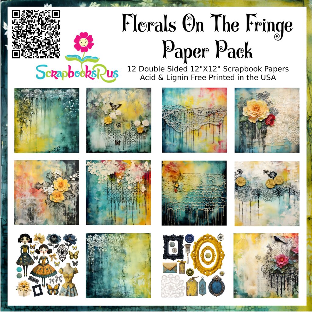Scrapbooksrus Paper Pack Florals on the Fringe