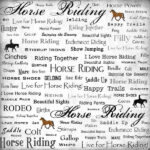 Scrapbook Customs LIVE FOR HORSE RIDING 12"X12" Scrapbook Paper