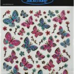 Sticker King PINK & AQUA Foil Stickers 31pc