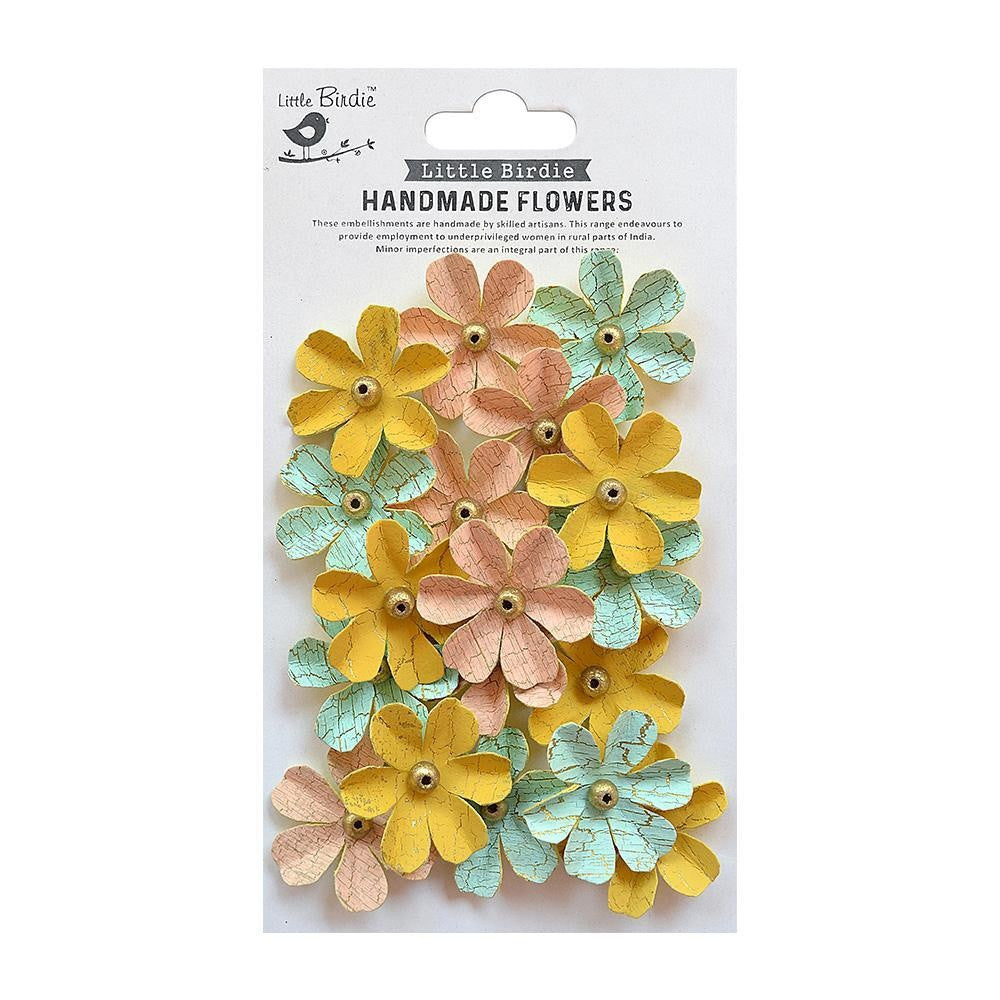 02C1032A-4EF7-48AF-A9A6-84661D528361 Little Birdie Handmade ZOEY WASHED SUNSHINE AND LEMONADE Flowers 18pc - Image 1