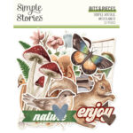 Simple Stories Simple Vintage WOODLANDS Bits & Pieces 52pc