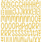 Bella Blvd LUNA ALPHABET Puffy Stickers Letters Numbers