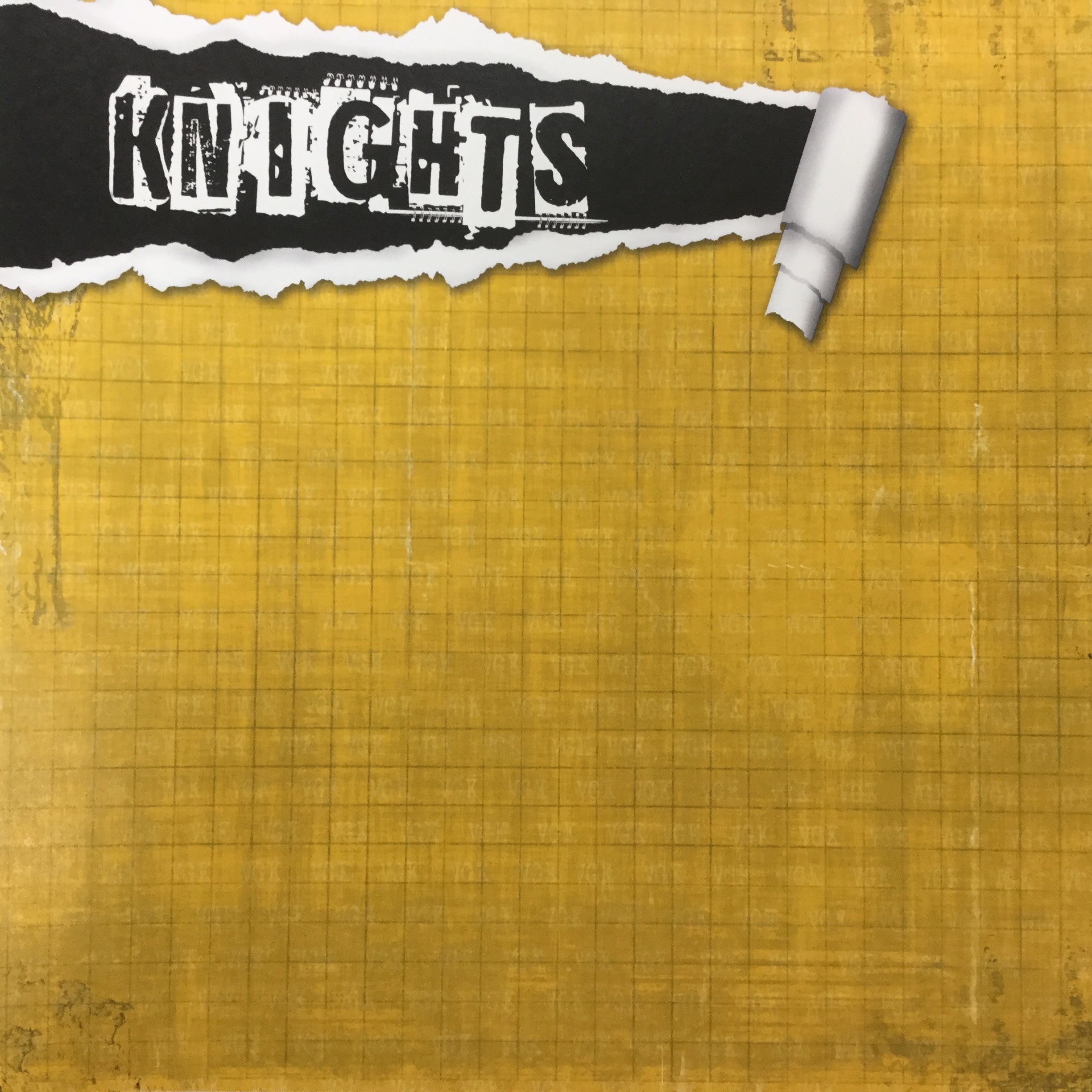 0ABEBB52-EF8B-41B0-8F82-E4E2F5A7F3B3 KNIGHTS Tear It Up 12X12 Scrapbook Paper Scrapbook Customs - Image 1