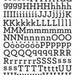 Doodlebug MY TYPE BEETLE BLACK Alphabet Stickers