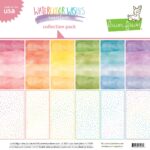 Lawn Fawn Watercolor Wishes Rainbow 12x12” Collection Pack