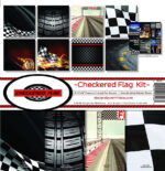 Reminisce CHECKERED FLAG 12"X12" Scrapbook Kit 9pc