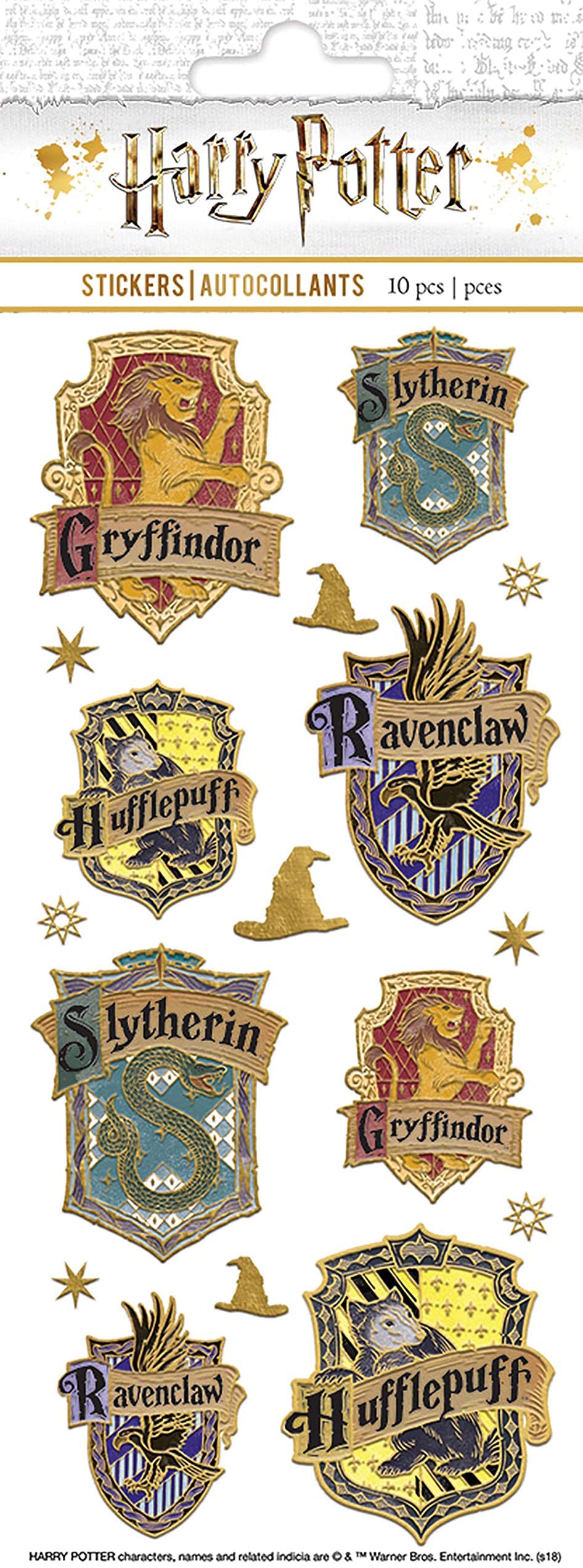 0E7F96C9-1600-4D22-A92F-CE2ECCE6DDB6 Paper House Wizarding World HARRY POTTER Stickers 17pc - Image 1