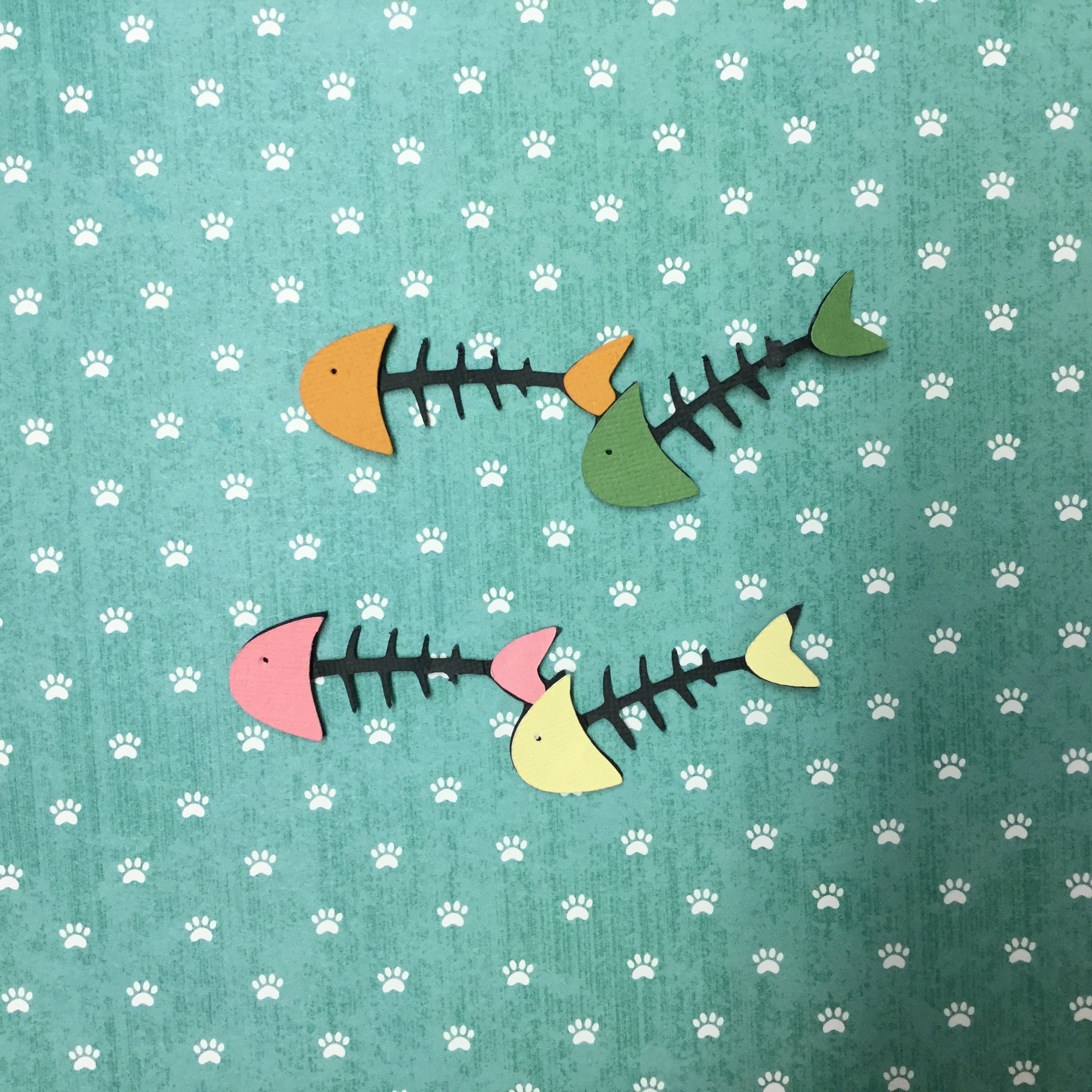 0ECB70DA-D5E5-4668-A3D6-67F589F8F9CE FISH BONES Pet Custom Scrapbook Die Cuts - Image 1