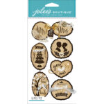 Jolee's Boutique WOODEN SILHOUETTE WEDDING ICONS 3D Stickers 7pc