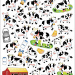 Sticker King DAIRY COWS Foil Stickers 30pc