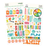 Simple Stories GAME NIGHT Foam Stickers 53pc