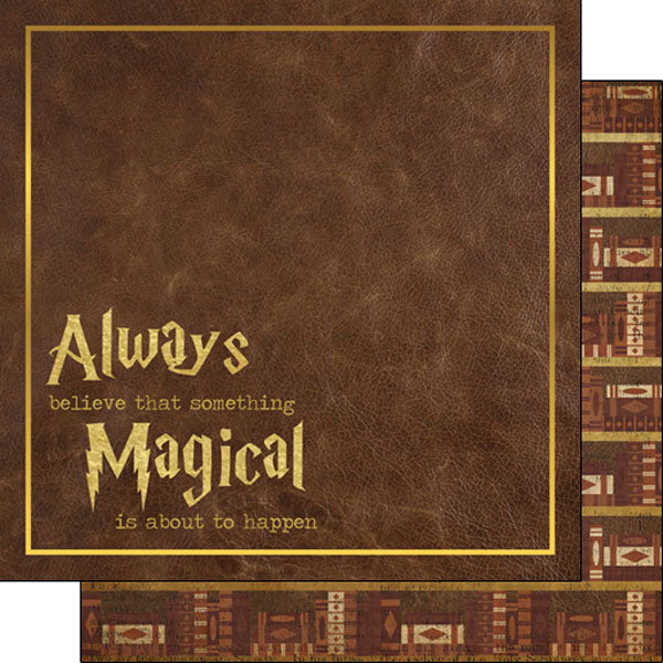 1413F20E-7C43-440D-A9B5-C2F85A94075C Scrapbook Customs WIZARDING WORLD BOOKS DS 12X12 Scrapbook Sheet - Image 1