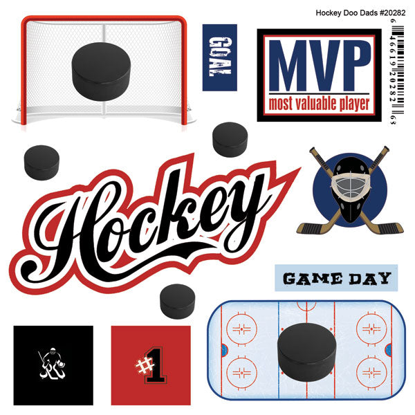 14D56FDB-1301-40EF-A744-58E1B75BE7BF HOCKEY Doo Dads Stickers 12pc - Image 1