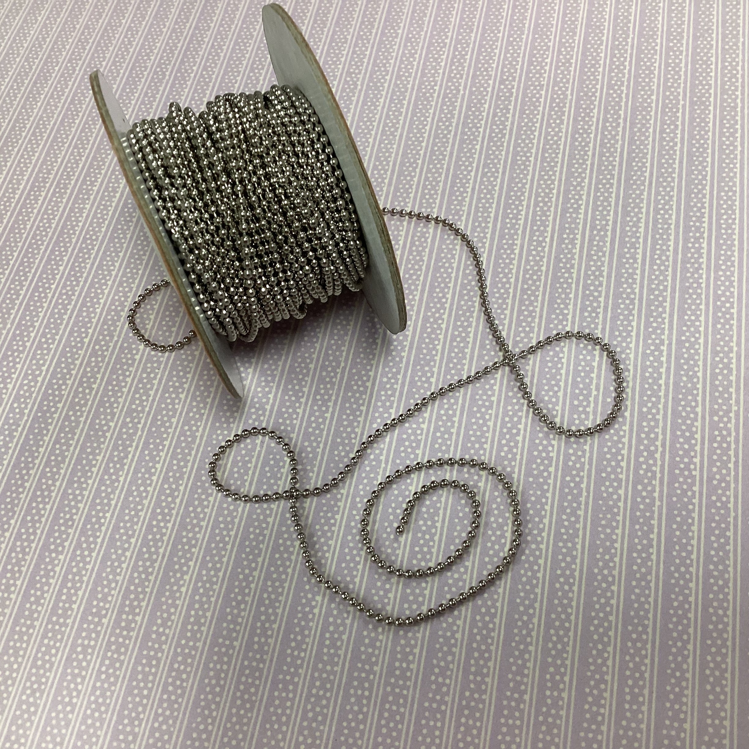 1590B5D6-20FD-4CFA-B722-270798FEA2F2 Creative Impressions BEADED CHAIN Ribbon 1 yard yd - Image 1