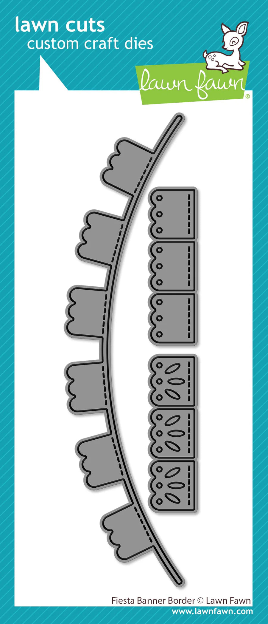 15E77F17-3737-4086-AD03-2A5038CA2019.jpg Lawn Cuts FIESTA BANNER BORDER Custom Craft Dies 3pc - Image 1