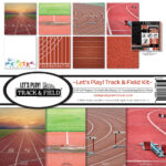 Reminisce LET’S PLAY! TRACK & FIELD 12"X12" Scrapbook Kit 9pc