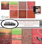Reminisce LET’S PLAY! TRACK & FIELD 12"X12" Scrapbook Kit 9pc