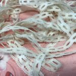 Scrapbooksrus Vintage CREAM EYELET LOOP EDGE Ribbon Trim 0.5”X2yd