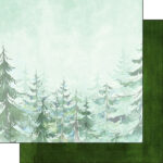 National Park WATERCOLOR TREES 12"X12" Scrapbook Paper