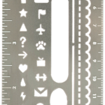 Peter Pauper Metal Stencil Bookmark