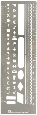 Peter Pauper Metal Stencil Bookmark