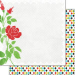 Magical ROSE & DIAMONDS 12"X12" Scrapbook Paper
