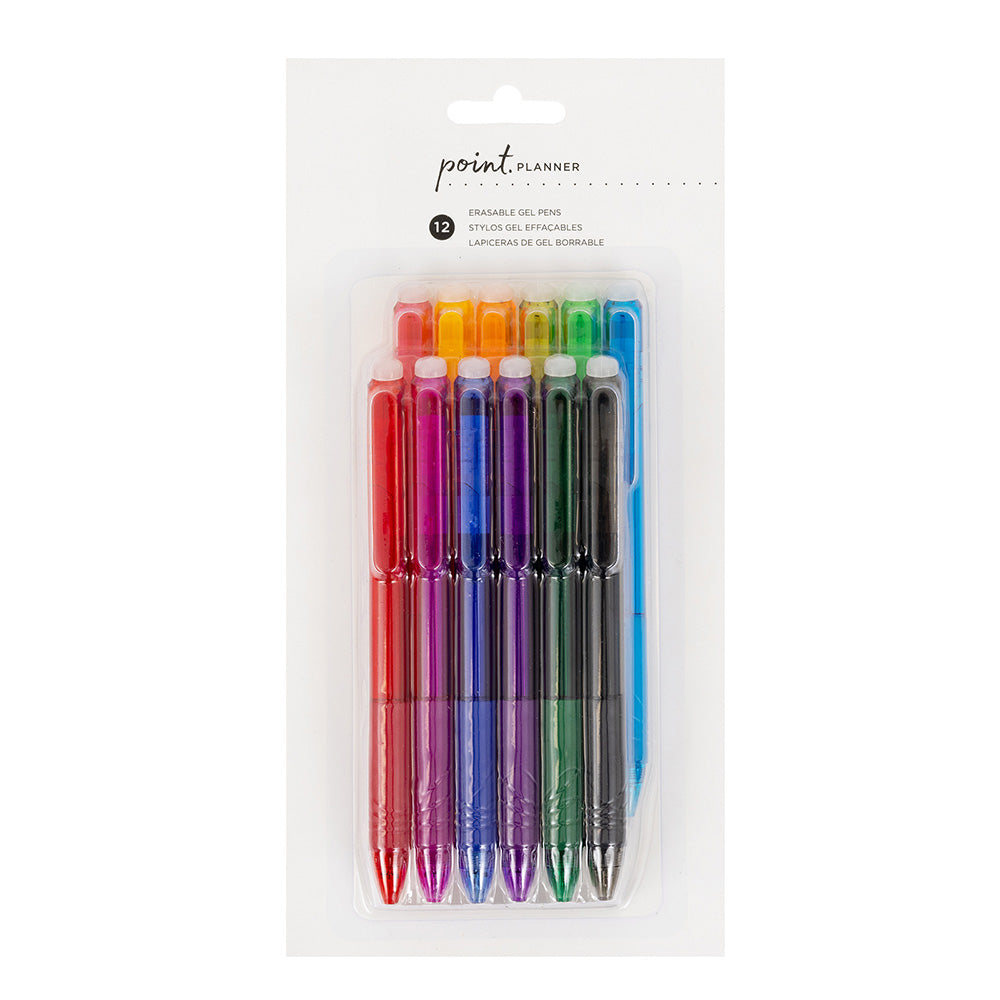 1B571AB0-F229-45DB-BB55-1928F9BF7708.jpg Point Planner ERASABLE GEL PENS 12pc - Image 1