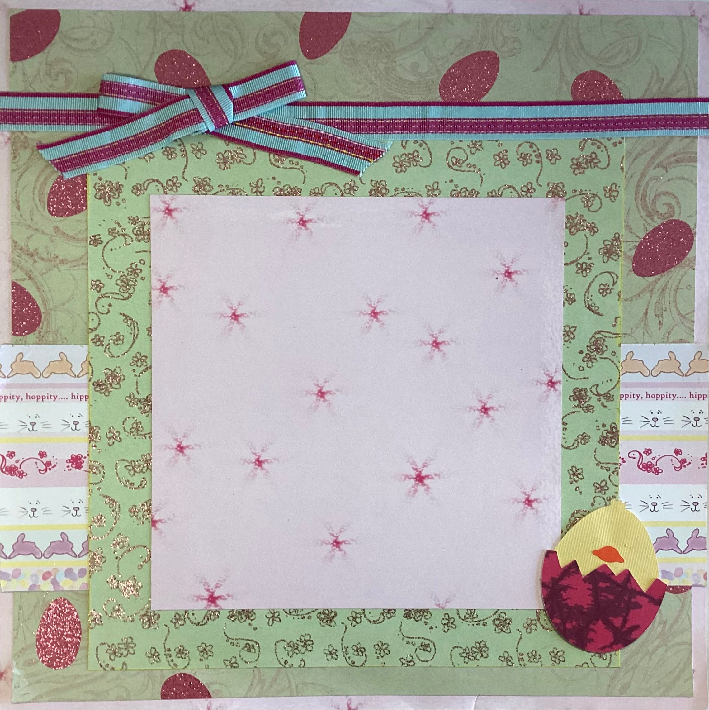 1C52A510-00B5-41CC-A529-9C80A836F783 The Robin’s Nest BUNNY STRIPES Easter (2) 12x12 Page Kit - Image 1