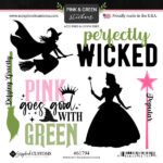 Scrapbook Customs PERFECTLY WICKED 6”X6” Sticker 6pc
