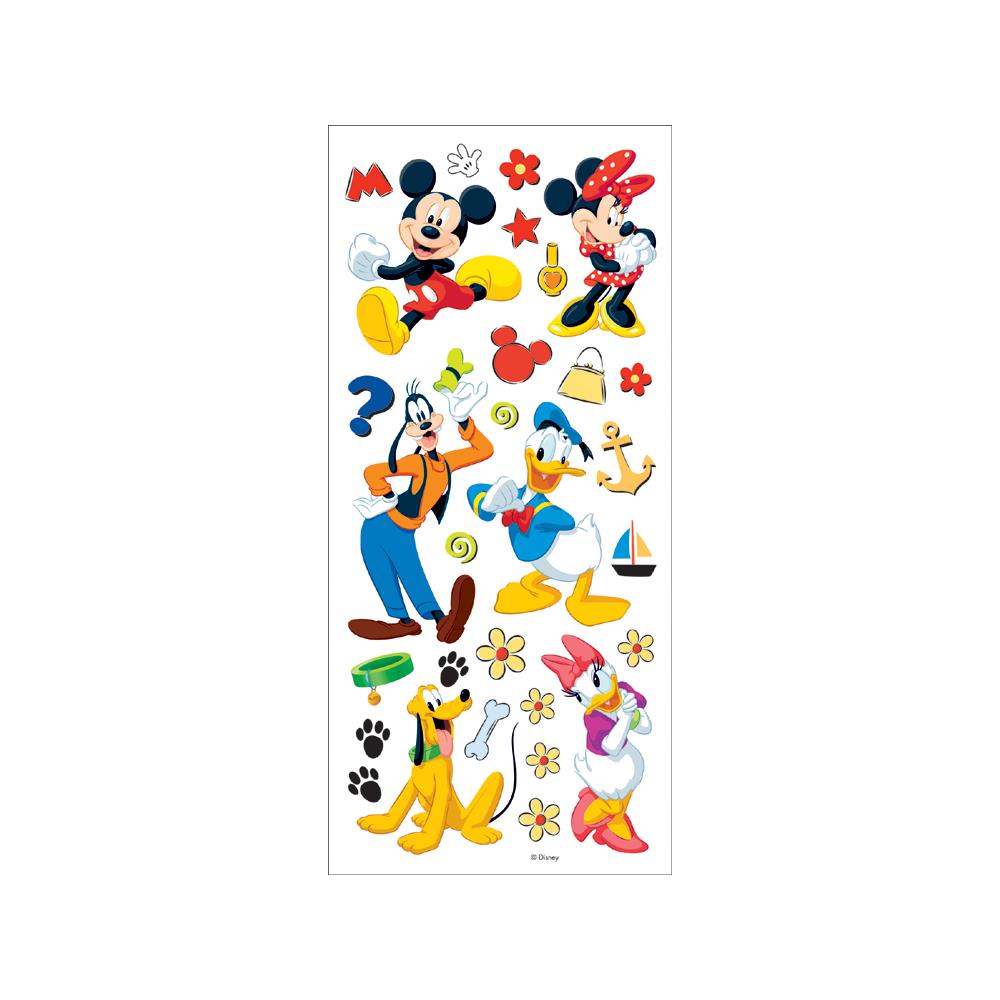 1FF88F31-C65B-4965-A86D-1F33CF4BD6A3 Disney MICKEY & FRIENDS Character Stickers 30pc - Image 1