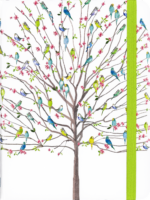 Peter Pauper TREE OF BUDGIES Journal Notebook