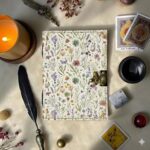 Soft Leather Journal SPRING FLOWERS Vintage Blank A7