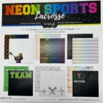 Neon Sports LACROSSE KIT 12"X12" Scrapbook Paper 12 Sheets