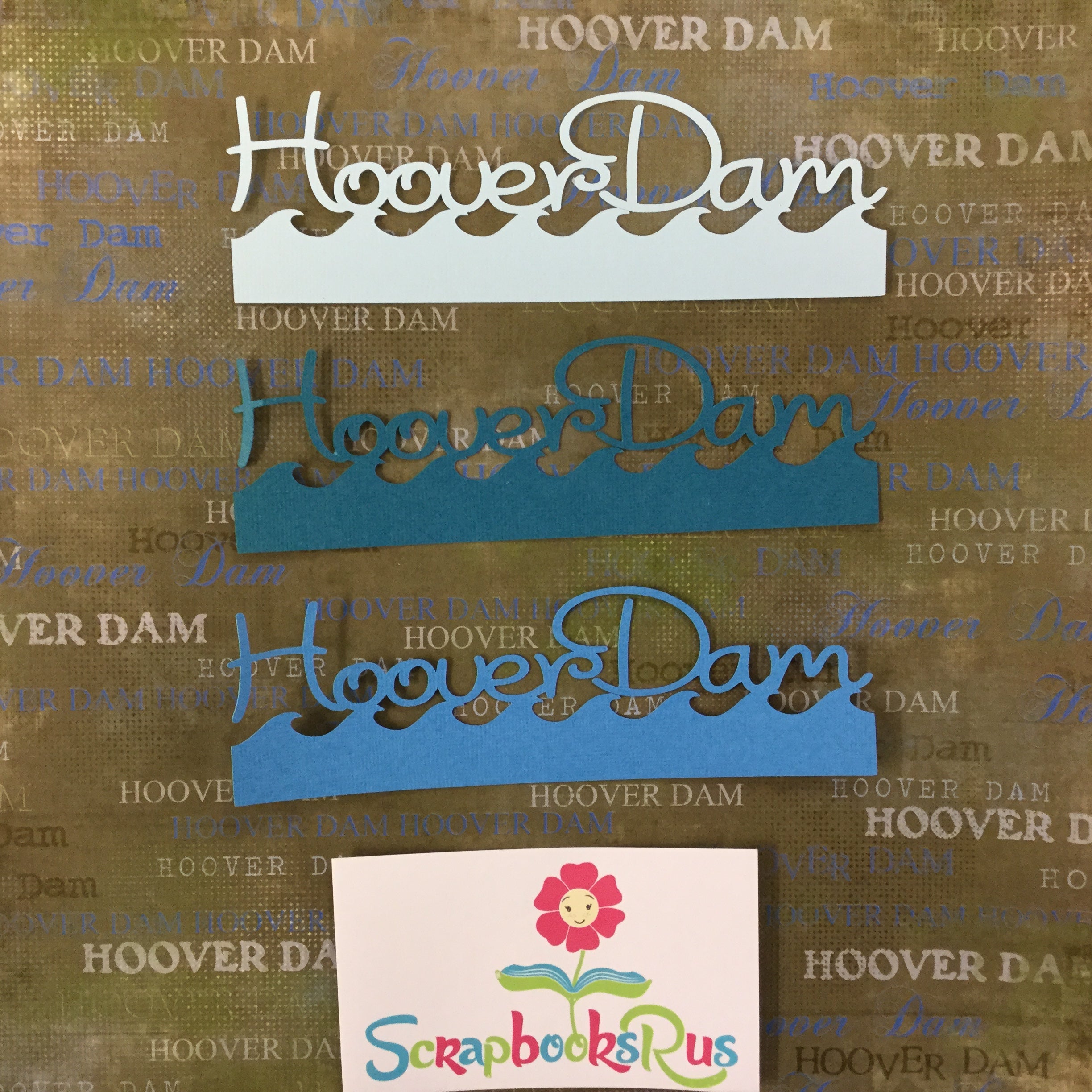 2133B73C-E6B4-4D39-A268-8FB3B91DCE61 HOOVER DAM WAVE Travel LasVegas Laser Cuts 2"X 6.5" - Image 1