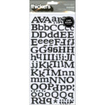 Thickers REINDEER BLACK Glitter Chipboard Letter Stickers