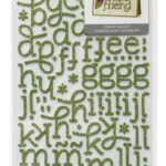 Thickers ECLAIR Cucumber Glitter Foam Letter Stickers