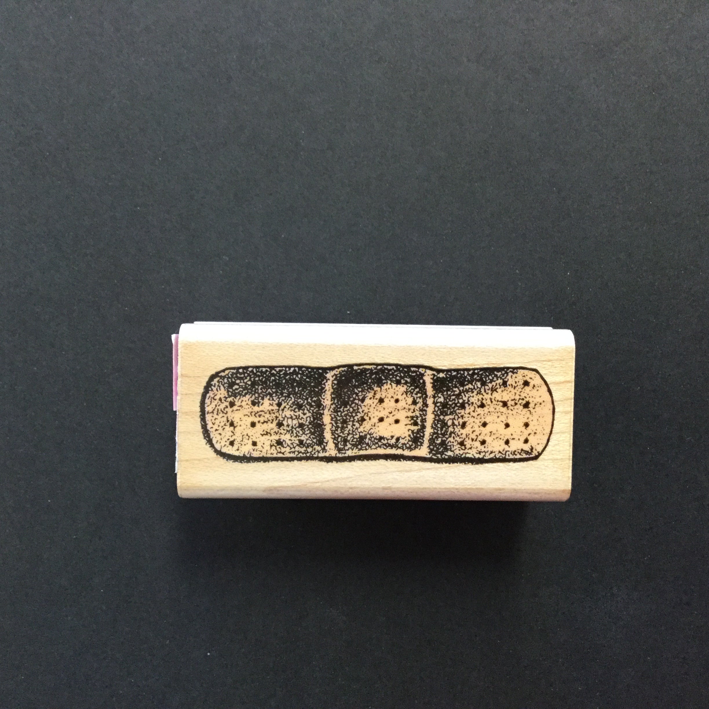 233B2383-1A1A-41DD-A588-47BF08157A4F Rubber Stampede BAND AID Rubber Stamp - Image 1