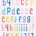 Thickers Shimelle Box Of Crayons CRAYON BOX Chipboard Letter Stickers