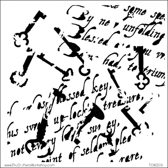 23558BD3-C8A1-4036-BE75-786EE17ACE7B Crafter's Workshop ANTIQUITIES Template 12"X12" - Image 1