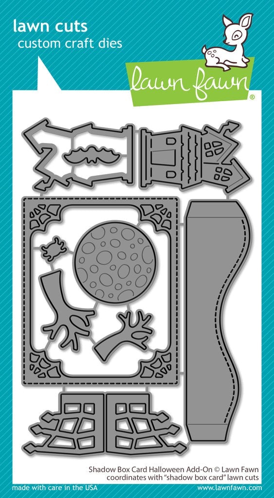 23E82D61-FCC1-4D26-896B-AB53F568956D Lawn Fawn Cuts Shadow Box Card HALLOWEEN ADD-ON Craft Dies - Image 1