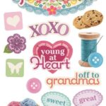 Paper House GRANDMA 3D Scrapbook Sticker