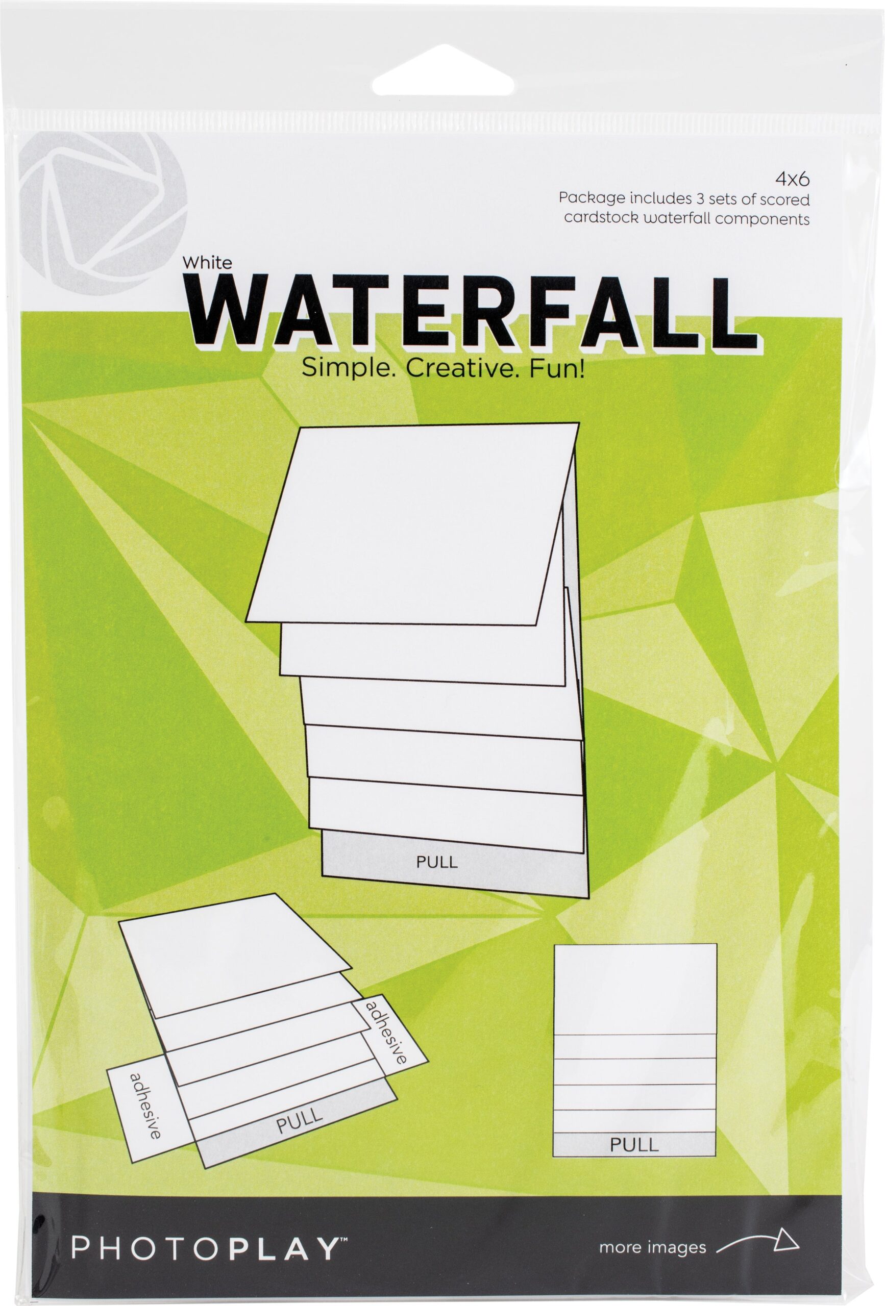 26860305-FF5A-427A-B7F3-2E5F4CFF5D45 Photoplay 4x6 WATERFALL White Cardstock Components - Image 1
