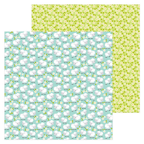 27C0981B-C9F5-4DF8-9ECA-1E00421B0C4B Doodlebug Down On The Farm COUNTING SHEEP 12"X12" Cardstock Paper - Image 1