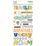 Simple Stories HAPPY TRAVELS FOAM STICKERS 28pc