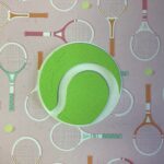 TENNIS BALL Die Cut Embellishment