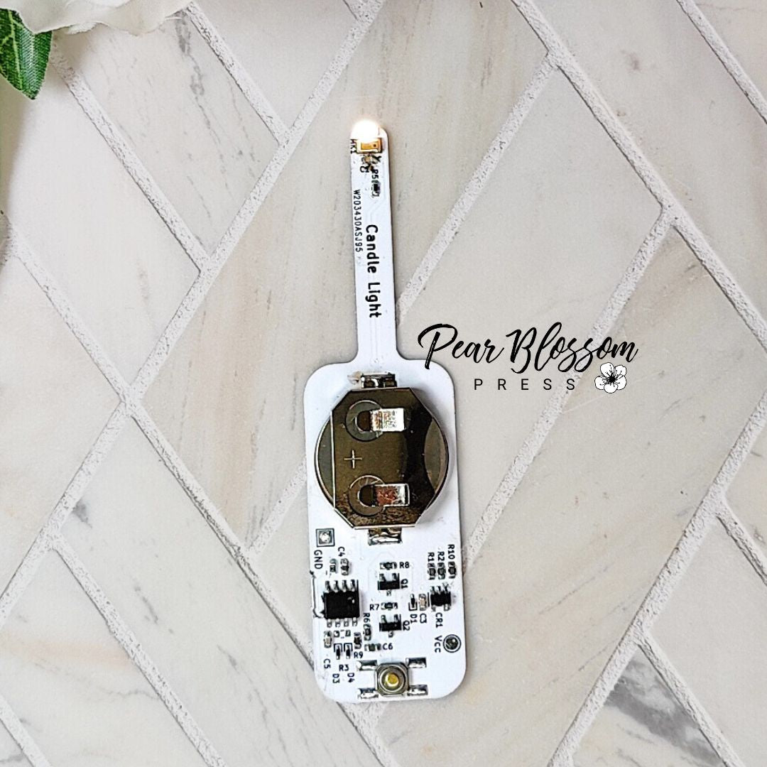 28CF15FC-DFB5-46DA-A57C-317A525F5E37 Pear Blossom Press CANDLE LIGHT Thin Flashlights 2 Pack - Image 1