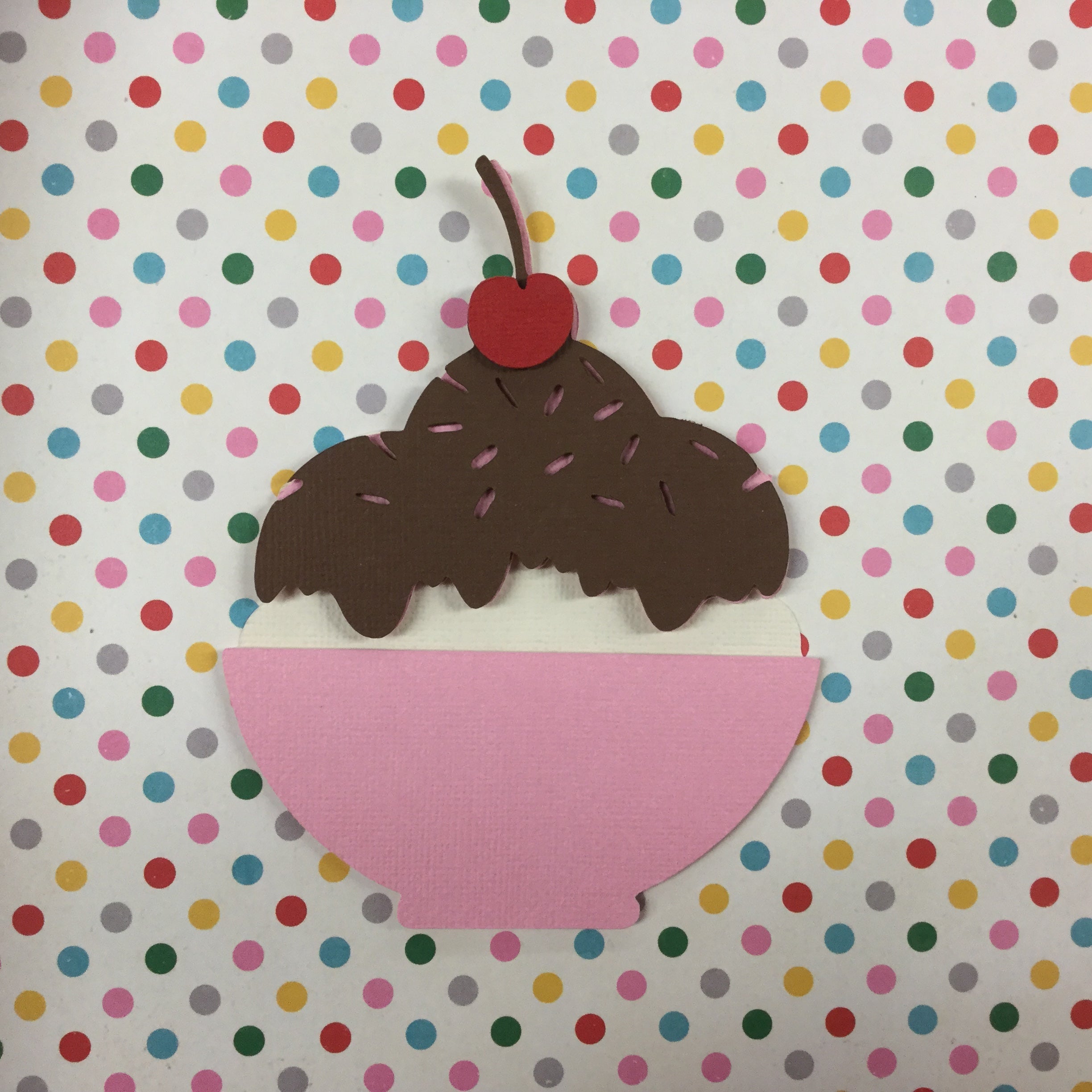 2A29E955-B962-4BF6-B912-06CFBBE9C232 ICE CREAM 3D Custom Scrapbook Diecuts - Image 1