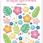 Doodlebug ISLAND TROPICS Shape Sprinkles 52pc