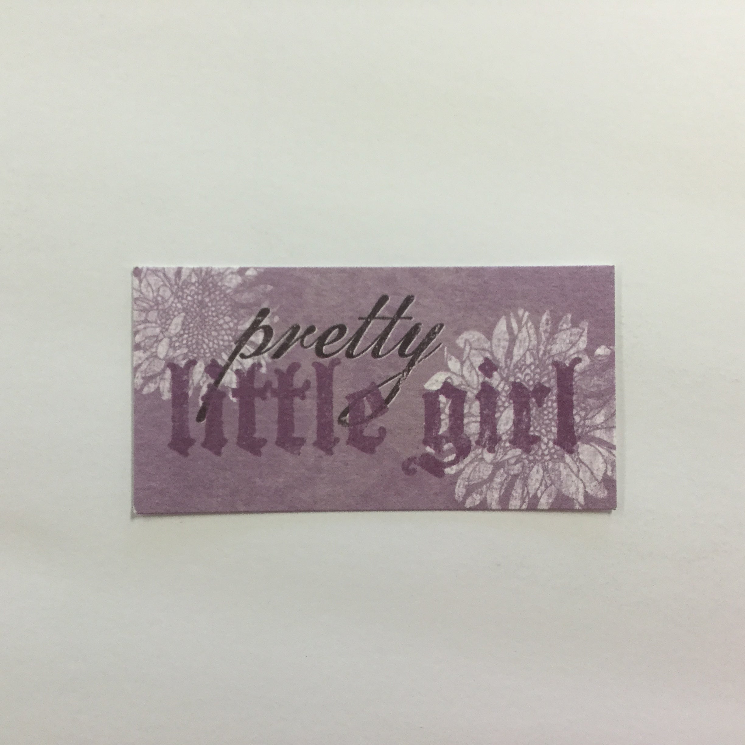2C67879C-D3DB-4FEA-B2BA-B3AB14A9FB2F My Mind's Eye BOHEMIA PRETTY LITTLE GIRL Title Diecut - Image 1